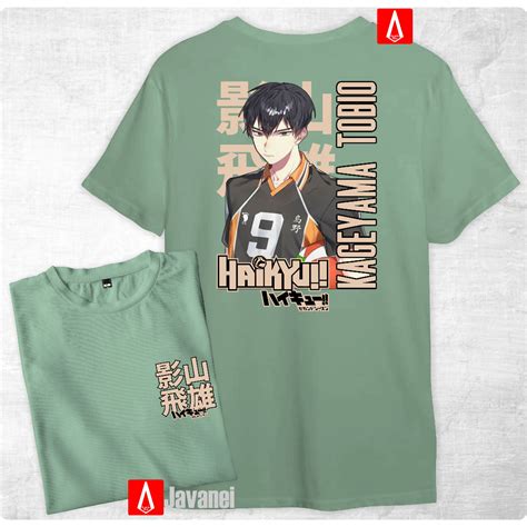 Jual Kaos Anime Kageyama Tobio Haikyu Cotton Combed S Premium