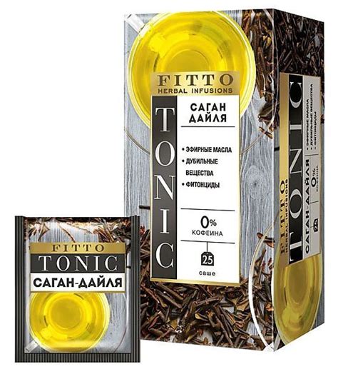 Fitto, чай травяной Tonic саган-дайля,10 шт по 25 пакетиков - купить с ...