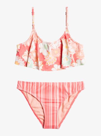 Girls Vintage Mood Story Flutter Bikini Set Roxy