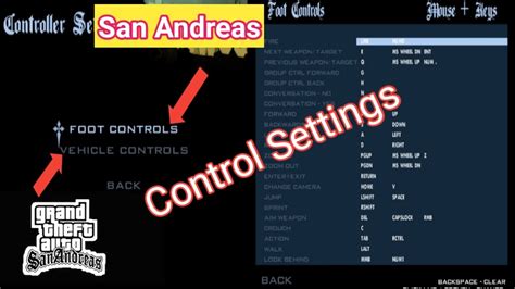 How To Customize Controls In GTA San Andreas For PC Controles Gta San