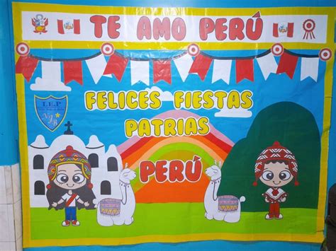 Mural Fiestas Patrias Per Decoraci N Aula De Preescolar