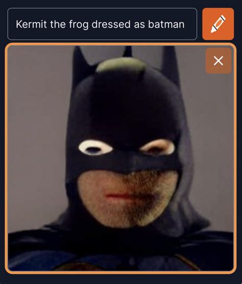 Ai Generated Image Of Kermit The Frog Dressed As Batman 9gag