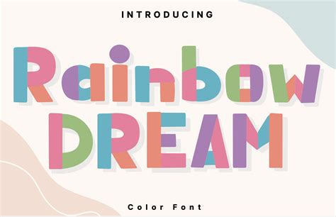 Rainbow Dream Font By AchiArt Creative Fabrica