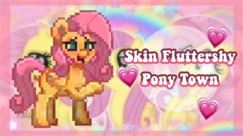 Pony Town Como Fazer A Skin Da Fluttershy My Little Pony Youtube