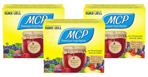 3 Pack Sure Jell Mcp Premium Fruit Pectin Box 2 Oz