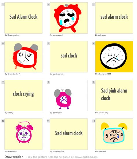 Sad Alarm Clock - Drawception