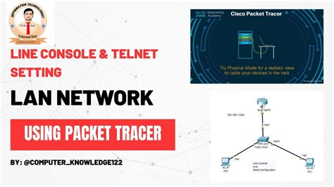 How Set Line Console Password And Telnet Password On The Router Using Packet Tracer Youtube