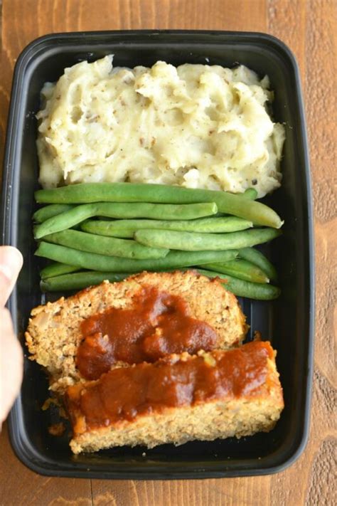 Apple BBQ Meatloaf Mashed Potato Meal Prep