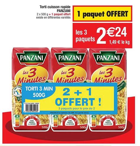 Promo Torti Cuisson Rapide Panzani Chez Cora ICatalogue Fr