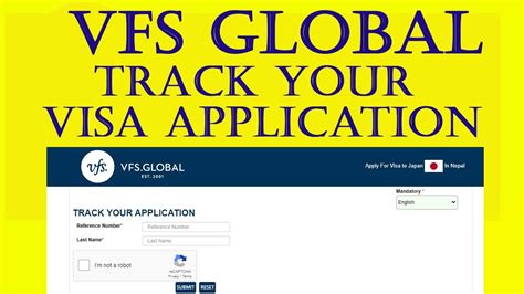 How to track visa application in VFS global VFS Global आफन भष