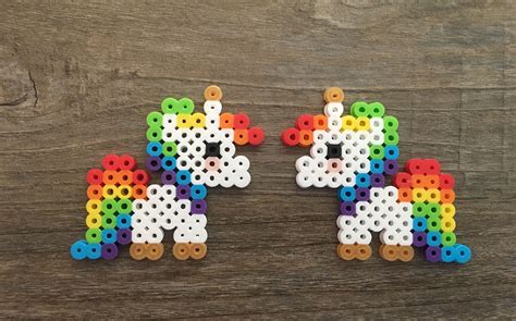 Perler Beads Unicorn Iron Beads Perler Beads Designs Easy Perler