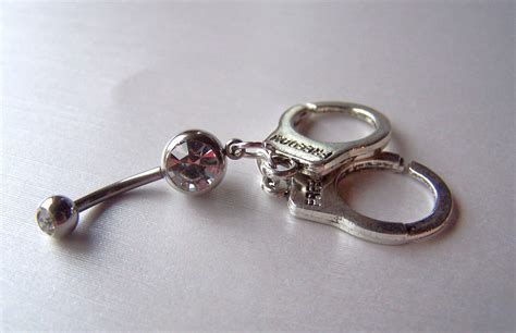 Handcuff Jewelry Body Jewelry Belly Ring Bellybutton Belly