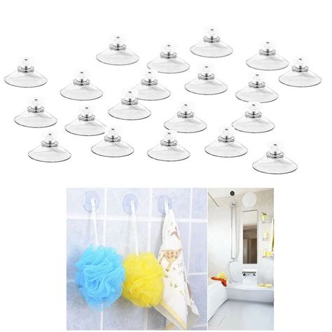 10pcs Vacuum Suckers Hooks 40mm Strong Thumb Screw Clear Suction Cup