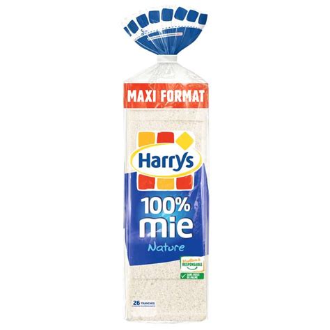 Pain De Mie Nature 100 Mie Petite Tranche Harry S 650 G Bam