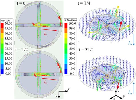 Simulated Current And Magnetic Field Distributions Of The Proposed