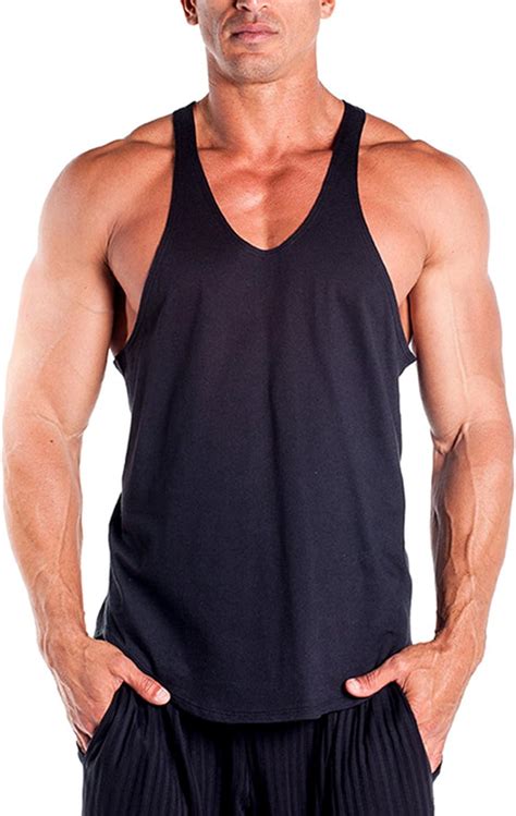 DK ACTIVE WEAR Mens 100 Cotton Curved Hem Gym Vest Bodybuilding