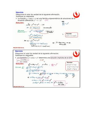 Pc Banco De Ejercicios Ecuaciones Diferenciales Y Algebra Lineal