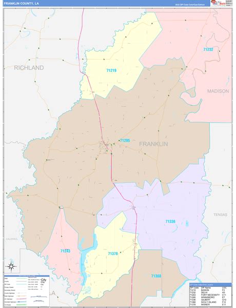 Maps Of Franklin Parish County Louisiana