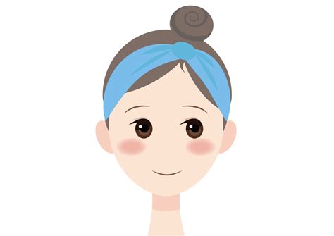 可愛いイラスト無料｜女性 顔 健康 − Free Illustration Woman Face Health イラストダウンロード