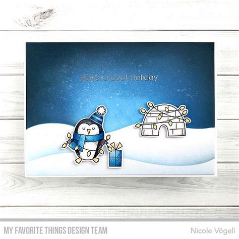 My Favorite Things Polar Penguins Stempel