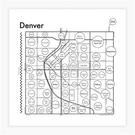 Denver Map Print – Archie's Press