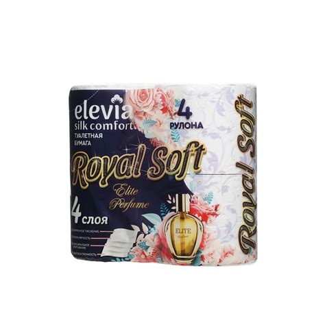 Туалетная бумага Elevia Royal Soft Elite perfume 4х-слойная 4шт ...