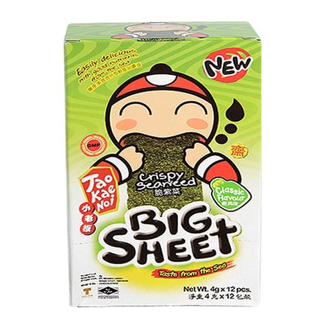 Azay B2B Wholesale TAO KAE NOI BIG SHEET SEAWEED ORIGINAL 12 S 38 4G