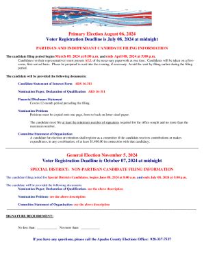 Fillable Online Maricopa County 2024 Election Information Fax Email