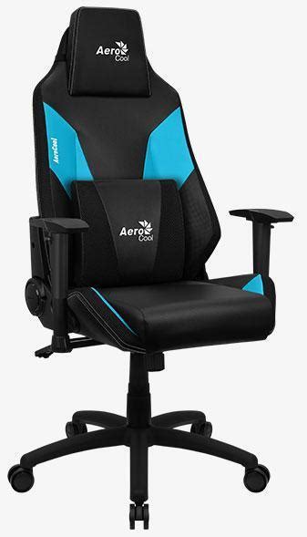 Aerocool Игровое компьютерное кресло Admiral-Ice Blue, черный;голубой ...