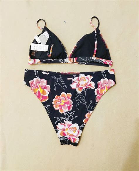 XL ROXY BEACH CLASSIC PT TWO PIECE BIKINI SWIMSUIT SWIMWEAR Women