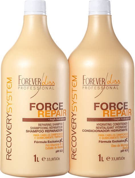 Kit Forever Liss Professional Force Repair Salon Duo Beleza Na Web