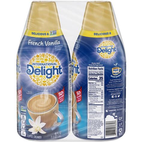 International Delight French Vanilla Creamer 2 X 48 Oz Costco Food