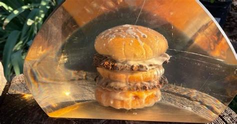 70s Era Big Mac Encased In Resin Surfaces Online