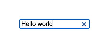 Html Input Text Clear Button