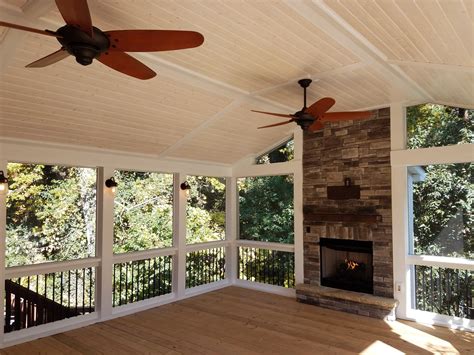 Gas Fireplace In Screened Porch – Fireplace Guide by Linda