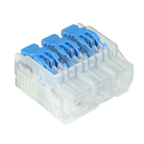 Ideal Lever Wire Connectors 3 Ports Clear 50 Pack In The Wire Connectors Department At