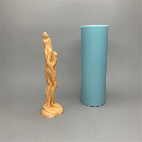 Nude Girl With A Flower Forms For Candles Silicone Molds D Etsy
