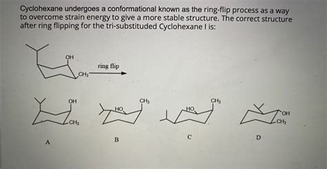 Solved Cyclohexane Undergoes A Conformational Known As The