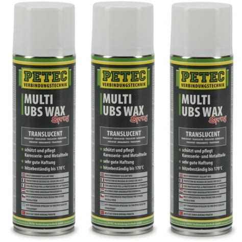 Petec Multi Ubs Wax Spray Unterbodenschutz Korrosionsschutz X