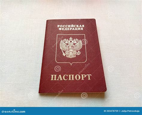 Passport Of A Citizen Of The Russian Federation International Passport For Travel And Border