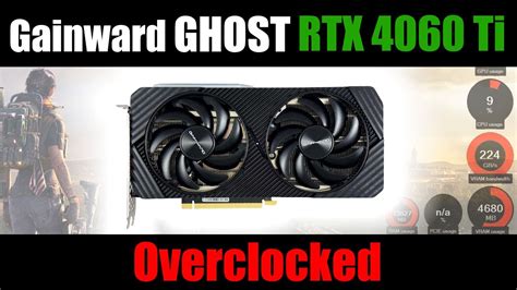 Gainward Rtx Ti Ghost Oc Overclocked Manually Youtube