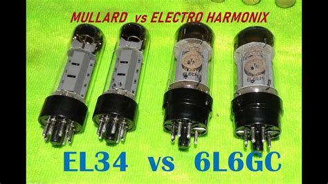 Electro Harmonix L Gc Vs Mullard Reissue El Tube Comparison Youtube