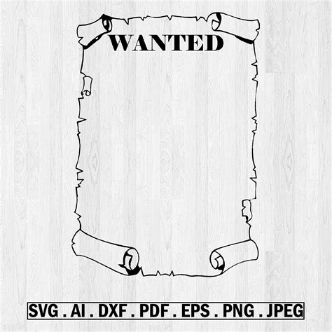 Wild West Wanted Poster Svg Wild West Svg Western Svg Wanted Poster