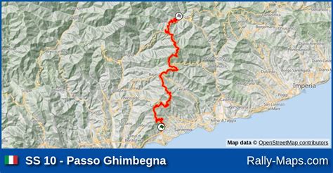 Karte WP 10 Passo Ghimbegna Rallye Sanremo 1977 RallyeKarte De