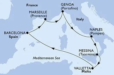 Croaziera Mediterana De Vest 2025 Cu MSC World Europa