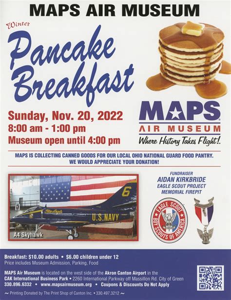 Winter Pancake Breakfast at MAPS - MAPS Air Museum