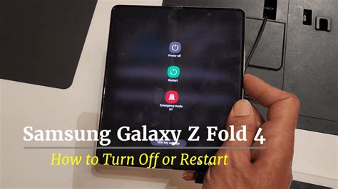 Samsung Galaxy Z Fold How To Turn Off Or Restart And Customize The