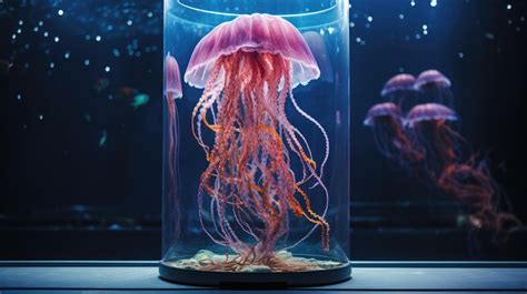 Premium AI Image | A jellyfish in an aquarium tank