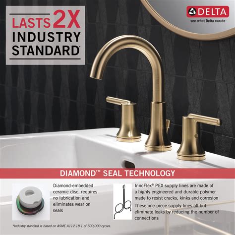 Delta Trinsic Champagne Bronze Bathroom Faucet – Rispa