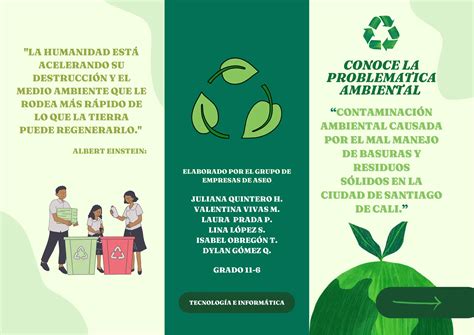 Folleto Tr Ptico De Cuidado Ambiental Y Reciclaje Moderno Ilustrado Pdf